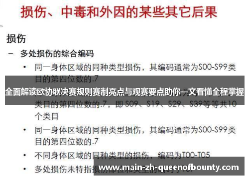 全面解读欧协联决赛规则赛制亮点与观赛要点助你一文看懂全程掌握